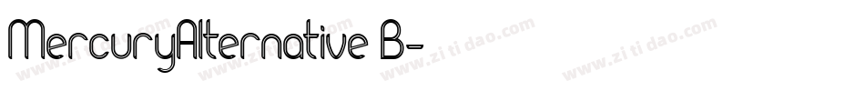 MercuryAlternative B字体转换